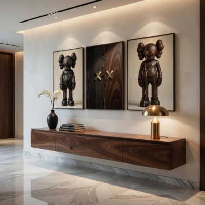 KAWS Wall Art – Wood Kintsugi Hypebeast Decor Set of 3